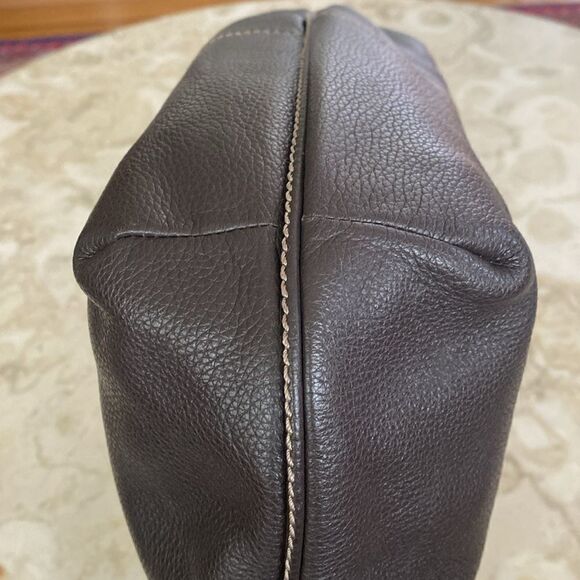 Tignanello Brown Leather Hobo Shoulder Bag - Picture 8 of 14